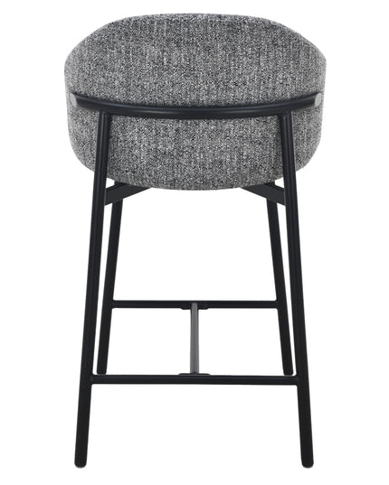 Jenna Barstoel - Grijs - Zwarte Poten