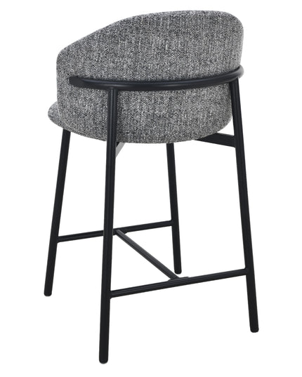 Jenna Barstoel - Grijs - Zwarte Poten