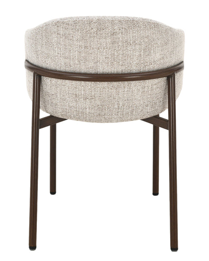 Jenna Eetkamerstoel - Beige - Walnoot Poten