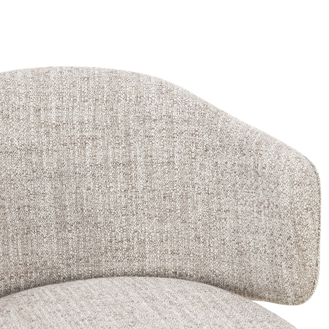 Jenna Eetkamerstoel - Beige - Walnoot Poten