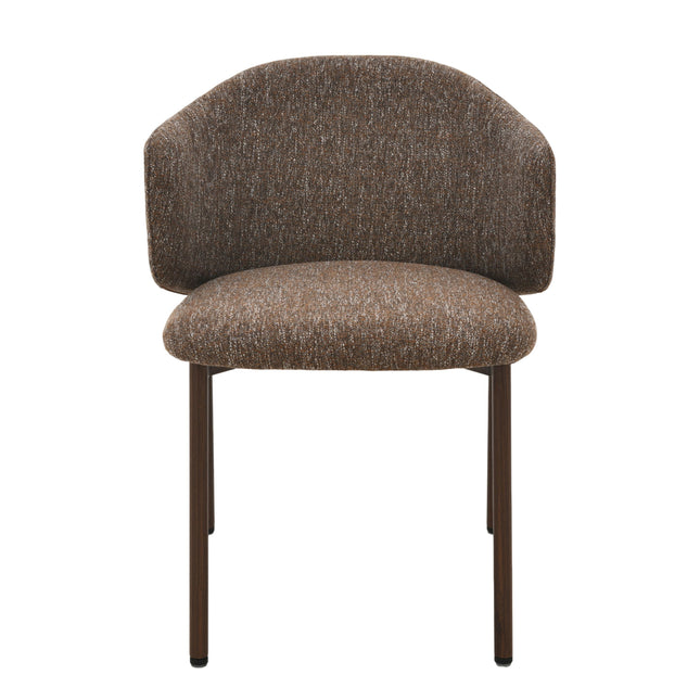 Jenna Eetkamerstoel - Bruin - Walnoot Poten