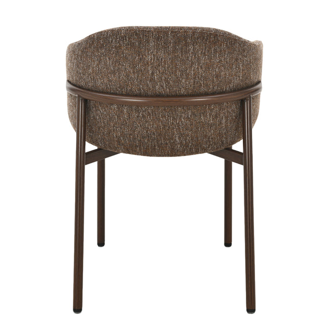 Jenna Eetkamerstoel - Bruin - Walnoot Poten