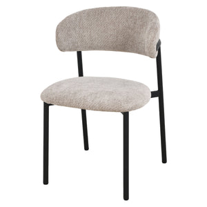 Kiara Eetkamerstoel - Beige Chenille