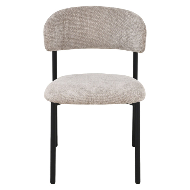 Kiara Eetkamerstoel - Beige Chenille
