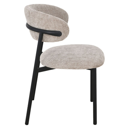Kiara Eetkamerstoel - Beige Chenille