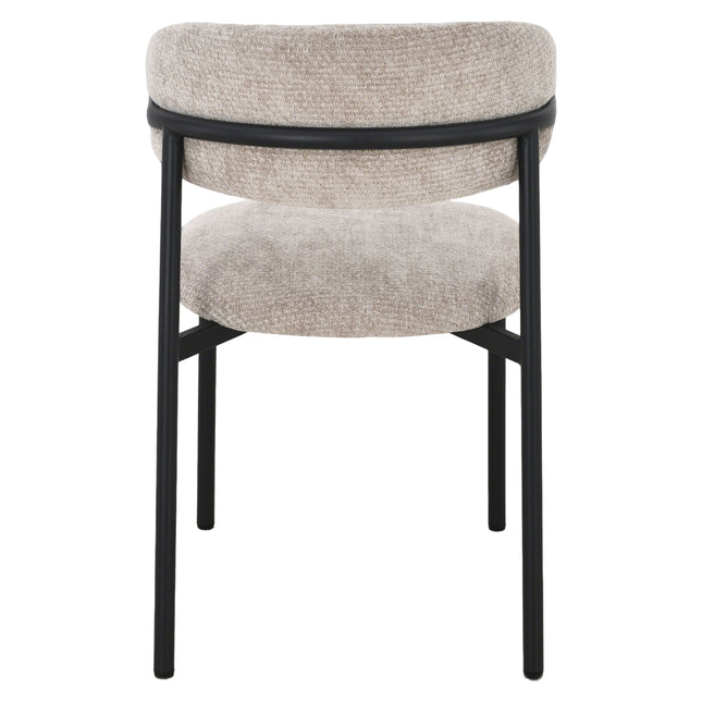 Kiara Eetkamerstoel - Beige Chenille
