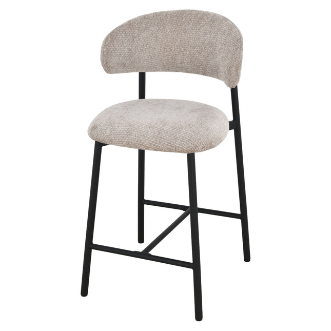 Kiara Barstuhl – Beige Chenille