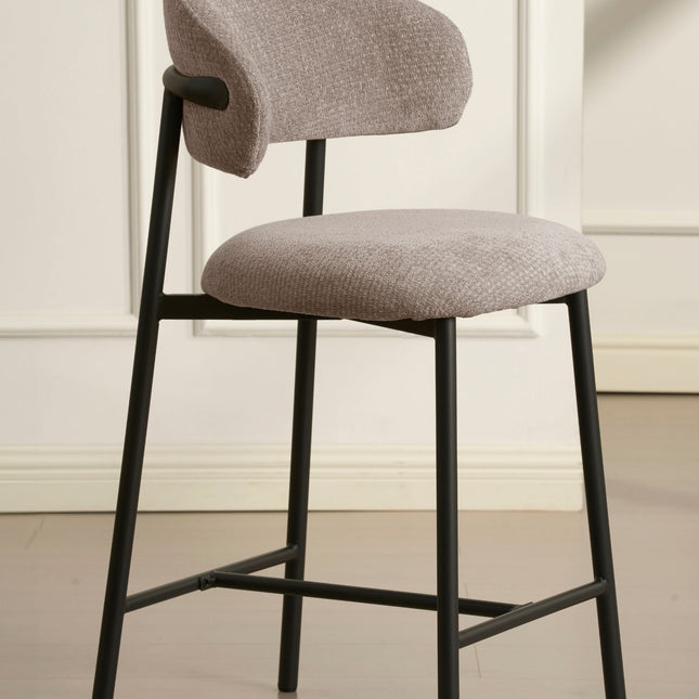 Kiara Barstuhl – Beige Chenille
