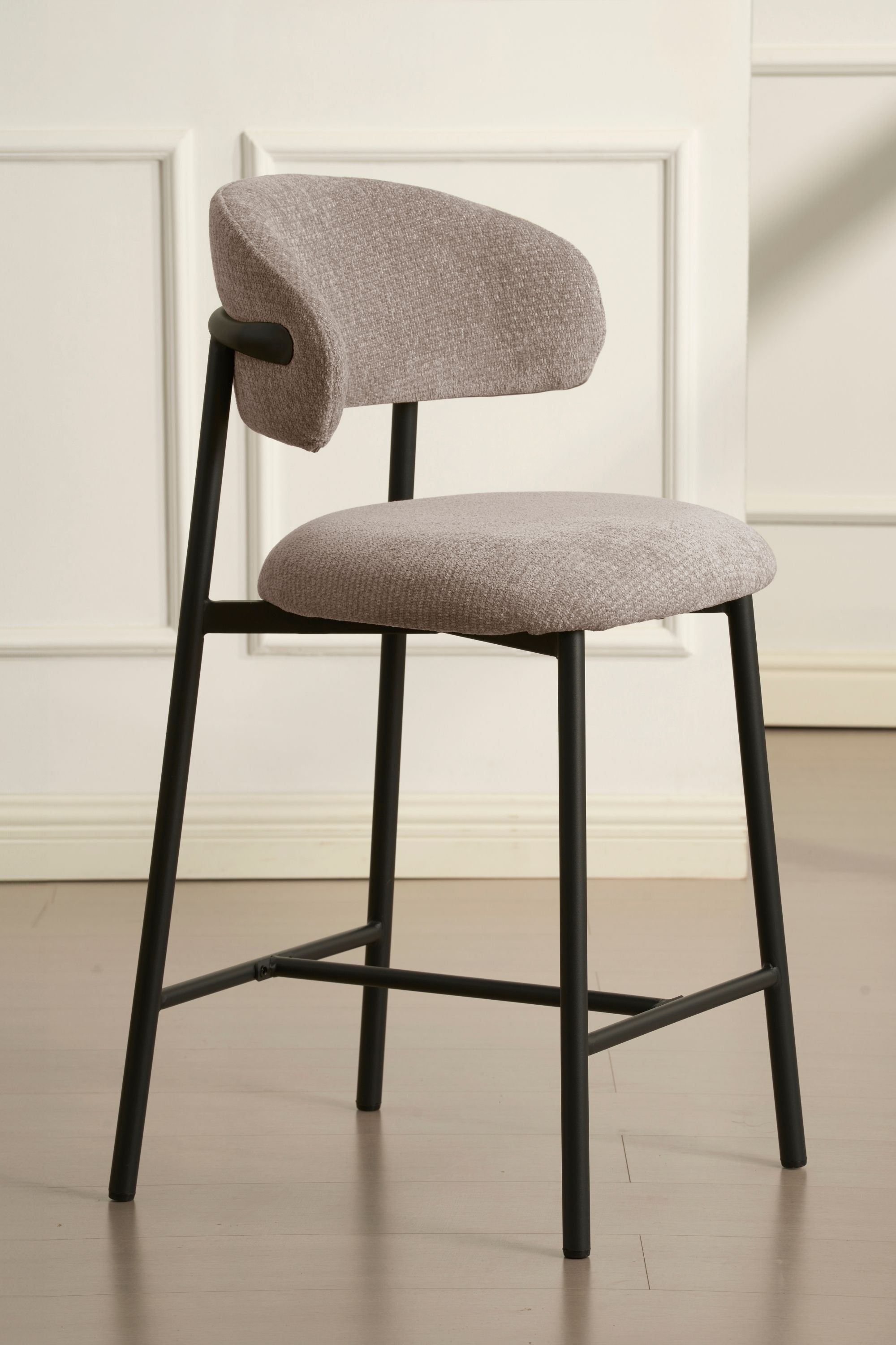 Kiara Barstuhl – Beige Chenille – Usuals