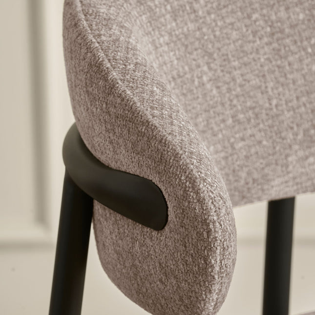Kiara Barstuhl – Beige Chenille