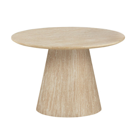 Table basse Kori - Aspect travertin - Lot de 2
