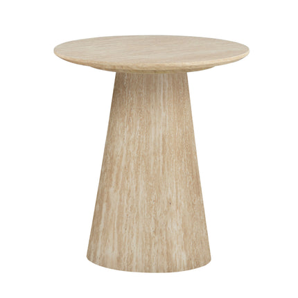 Table basse Kori - Aspect travertin - Lot de 2