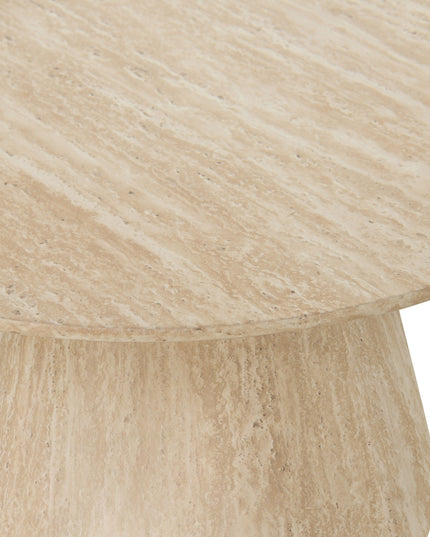 Couchtisch Kori - Travertin-Optik - 45cm