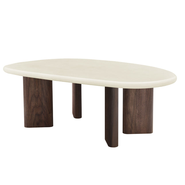 Salontafel Lea - Microcement Walnoot - 130cm