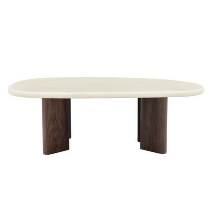 Couchtisch Lea - Mikrozement Walnuss - 130cm