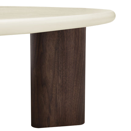 Couchtisch Lea - Mikrozement Walnuss - 130cm