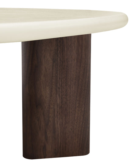 Salontafel Lea - Microcement Walnoot - 130cm