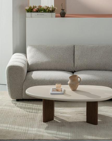 Salontafel Lea - Microcement Walnoot - 130cm