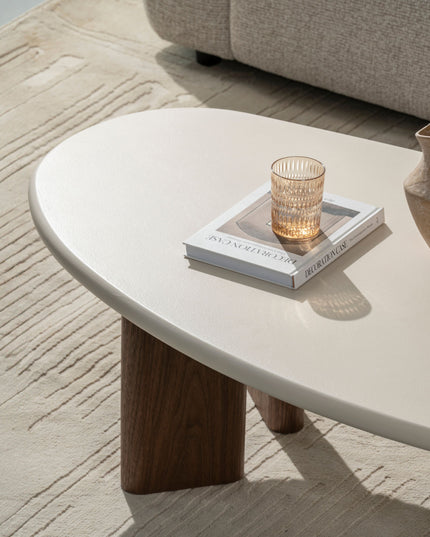 Salontafel Lea - Microcement Walnoot - 130cm