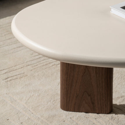 Couchtisch Lea - Mikrozement Walnuss - 130cm