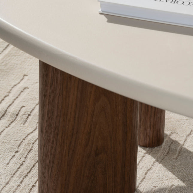 Salontafel Lea - Microcement Walnoot - 130cm