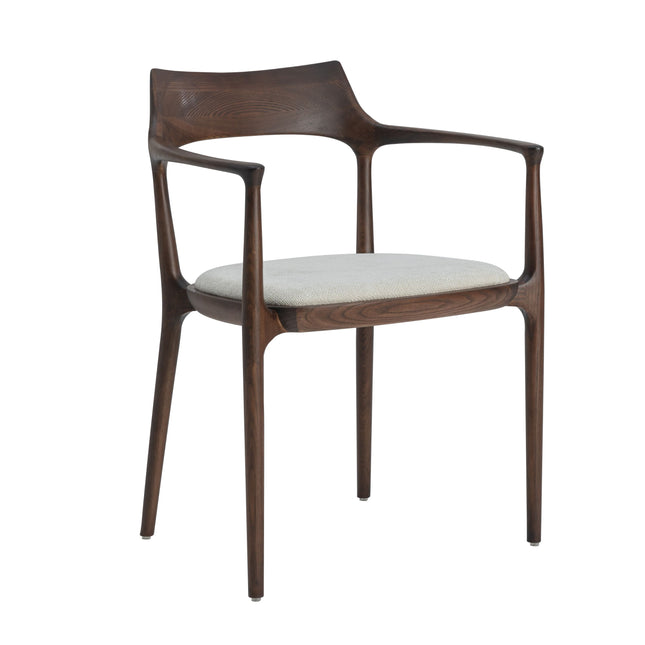 Levi Walnoot Eetkamerstoel - Japandi Beige