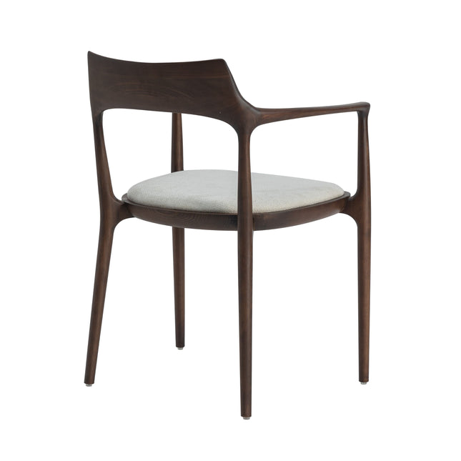 Levi Walnoot Eetkamerstoel - Japandi Beige