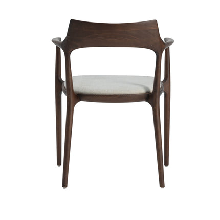 Levi Esszimmerstuhl aus Walnussholz – Japandi Beige