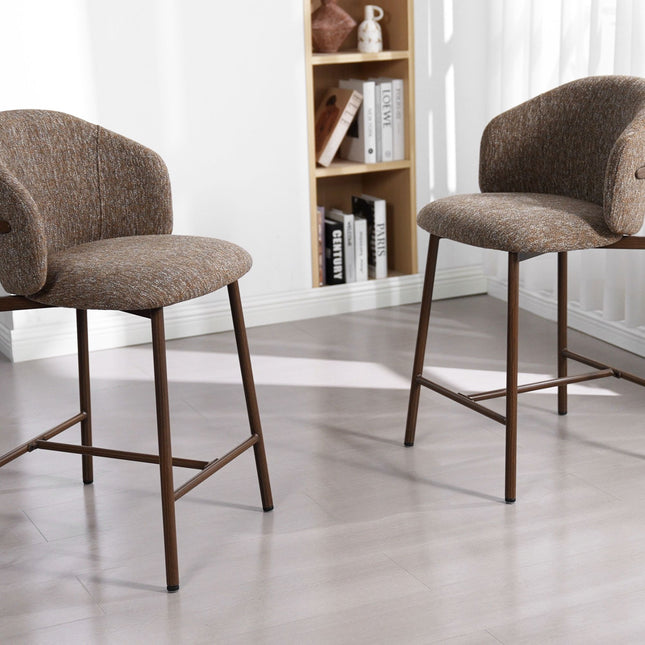 Jenna Barstoel - Bruin - Walnoot Poten