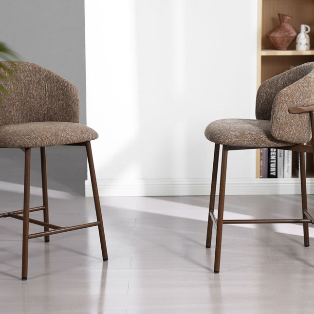 Jenna Barstoel - Bruin - Walnoot Poten