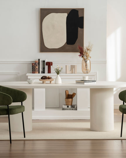 Eettafel Lima - Beige Microcement - 200cm