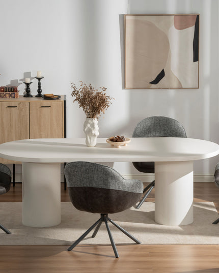 Eettafel Lima - Beige Microcement - 200cm