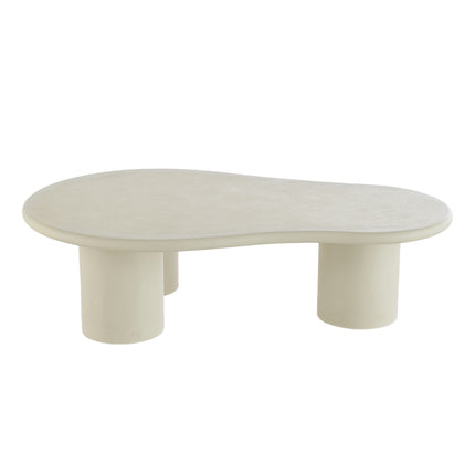 Lima Couchtisch – Beige Mikrozement – ​​130 cm