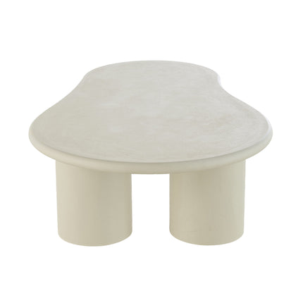 Lima Couchtisch – Beige Mikrozement – ​​130 cm