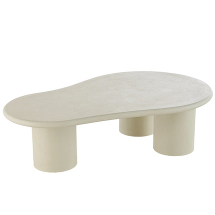 Lima Couchtisch – Beige Mikrozement – ​​130 cm