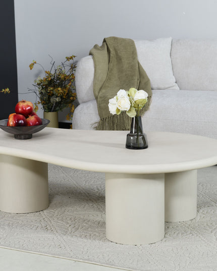 Salontafel Lima - Beige Microcement - 130cm