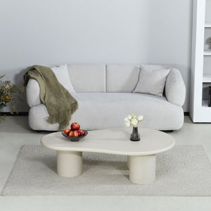 Salontafel Lima - Beige Microcement - 130cm