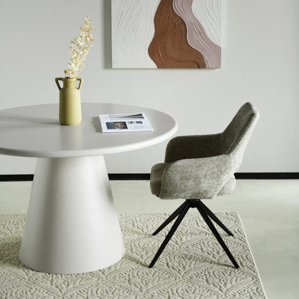 Table à manger Lima - Microciment - Ronde 120cm