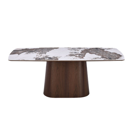 Eettafel Lou - Walnoot Fineer - Keramisch 200cm