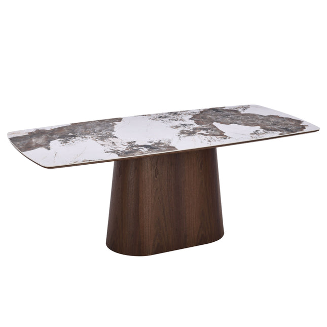 Eettafel Lou - Walnoot Fineer - Keramisch 200cm
