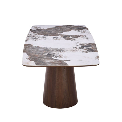 Eettafel Lou - Walnoot Fineer - Keramisch 200cm