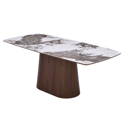 Eettafel Lou - Walnoot Fineer - Keramisch 200cm