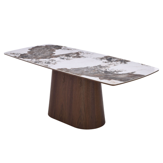 Eettafel Lou - Walnoot Fineer - Keramisch 200cm