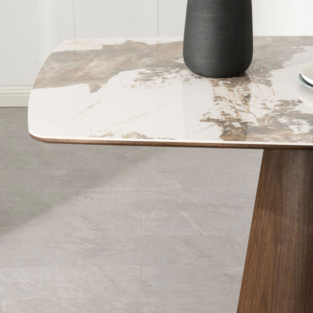 Eettafel Lou - Walnoot Fineer - Keramisch 200cm