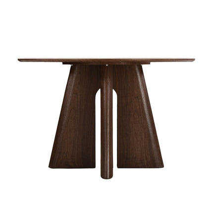 Eettafel Rond Lou - Keramisch Walnoot Fineer -  120cm