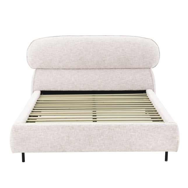 Bed Luka - Beige Chenille - 180cm x 200cm