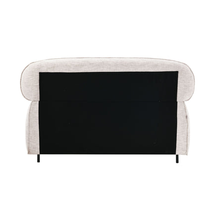 Lit Luka - Chenille beige - 180 cm x 200 cm