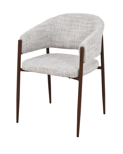 Luna Eetkamerstoel - Beige Walnoot