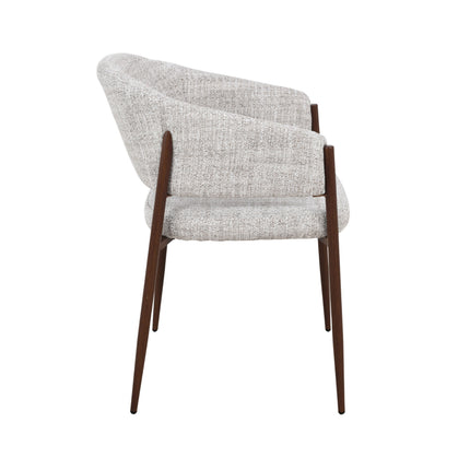 Luna Esszimmerstuhl – Beige Walnuss