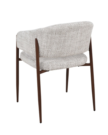 Luna Eetkamerstoel - Beige Walnoot